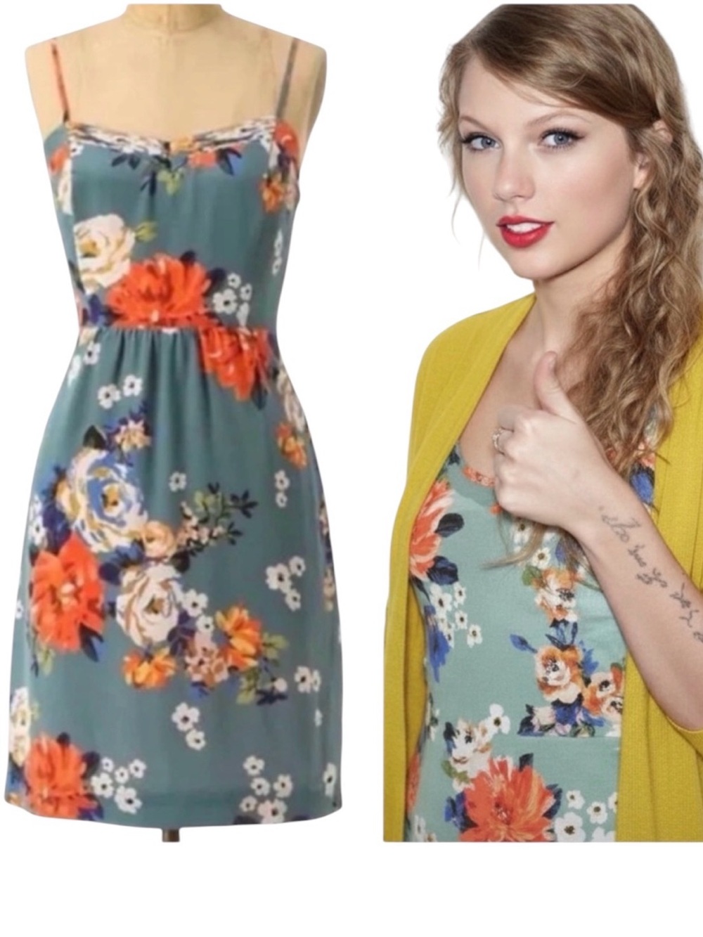 Anthropologie Moulinette Soeurs Verdant Garden Floral Silk Slip Dress size 4